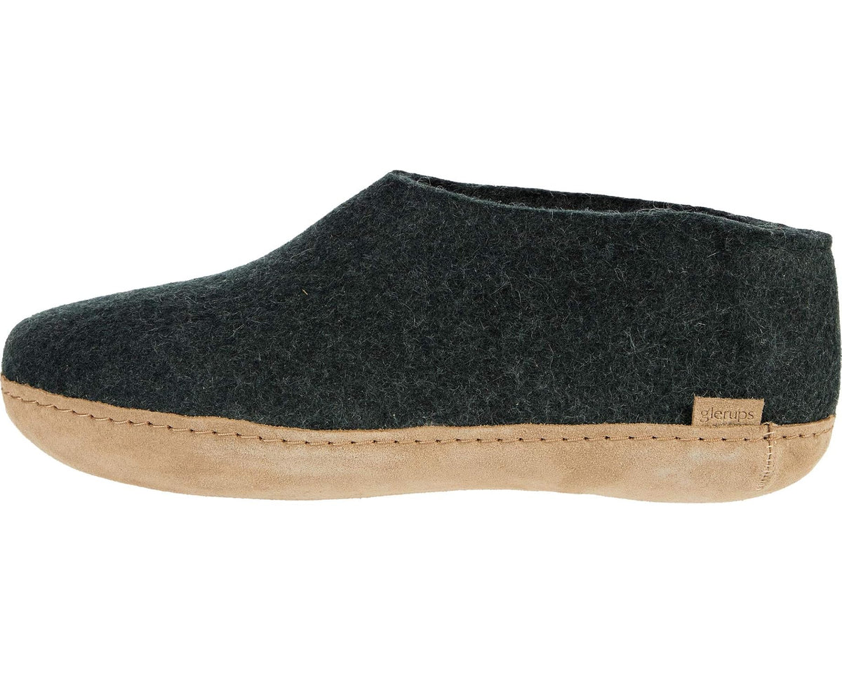 Unisex Glerups Wool Shoe Leather Outsole Forest