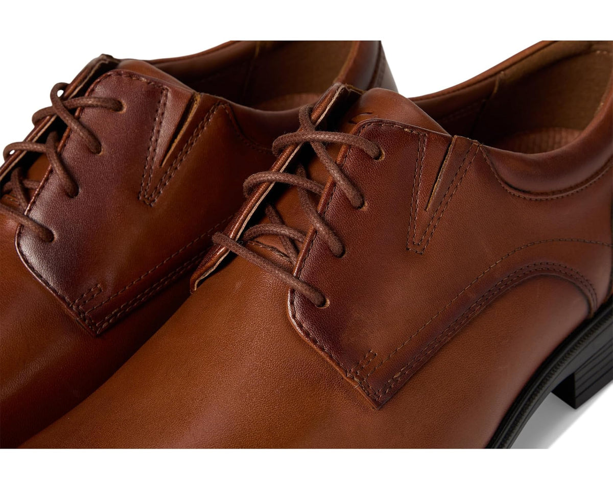 Men's Clarks Steadwell Lace Dark Tan Leather