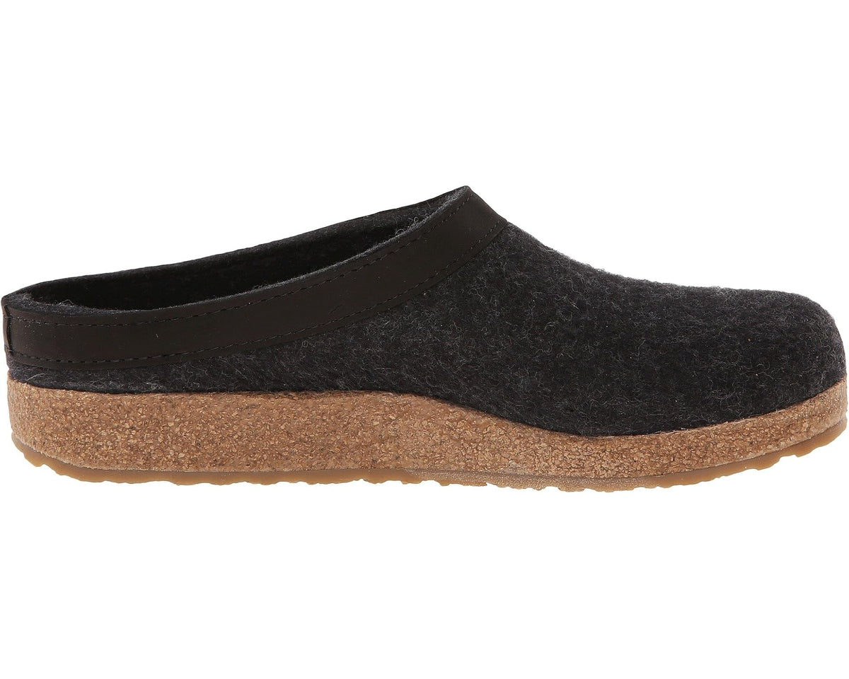 Unisex Haflinger GZL Leather Trim Grizzly Charcoal