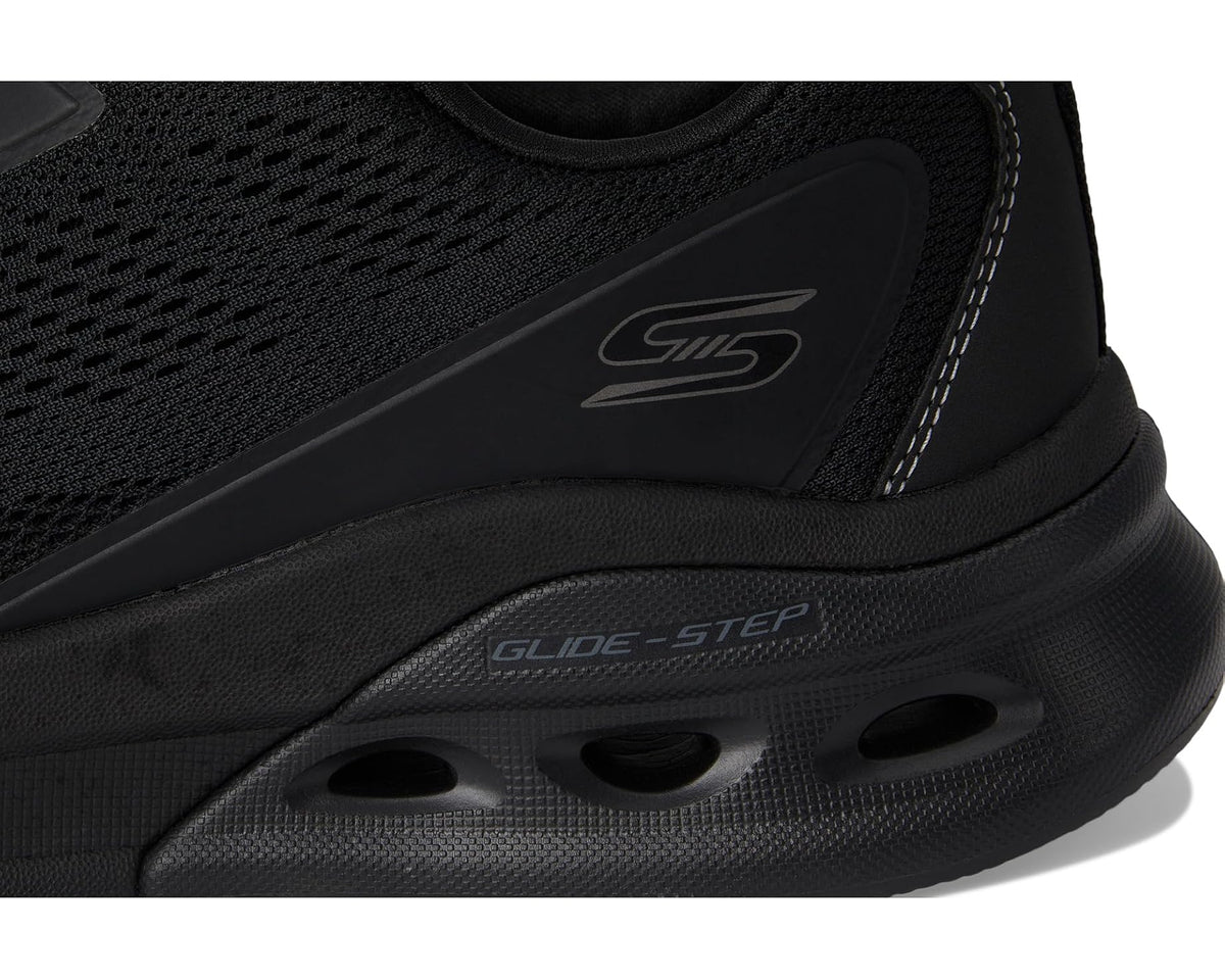 Men's BOBS from SKECHERS Bobs Glide Step Arc Waves 2.0 - Class Rank Black/Black
