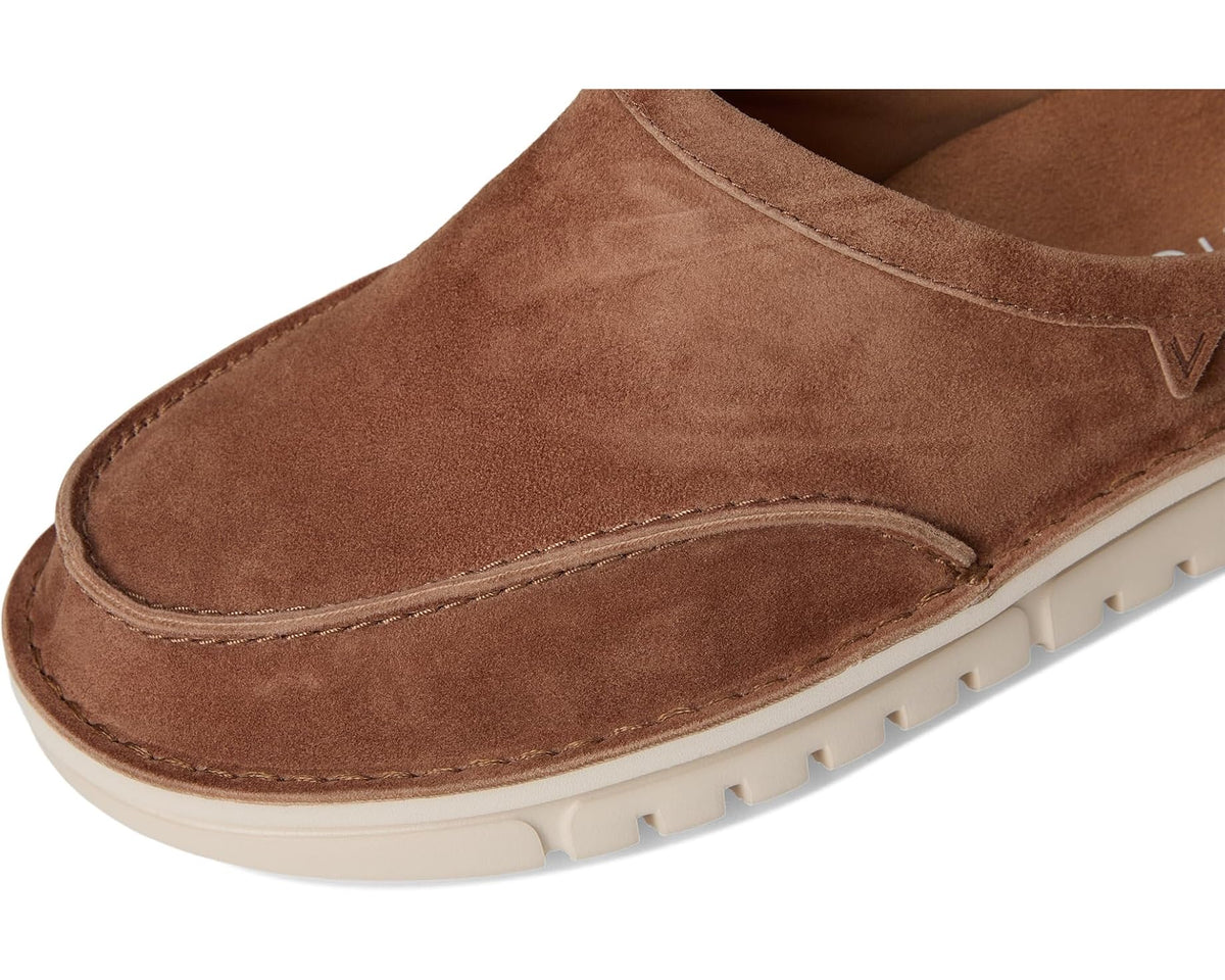 Men's VIONIC Muptown Clogs Mules Hazelnut Brown Waxed Suede