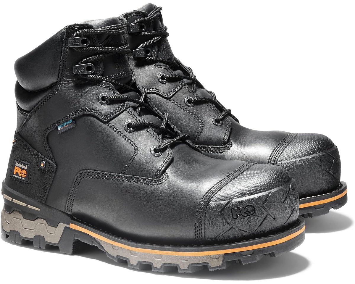 Men's Timberland PRO Boondock 6 Composite Safety Toe Waterproof Black-2024 NEW